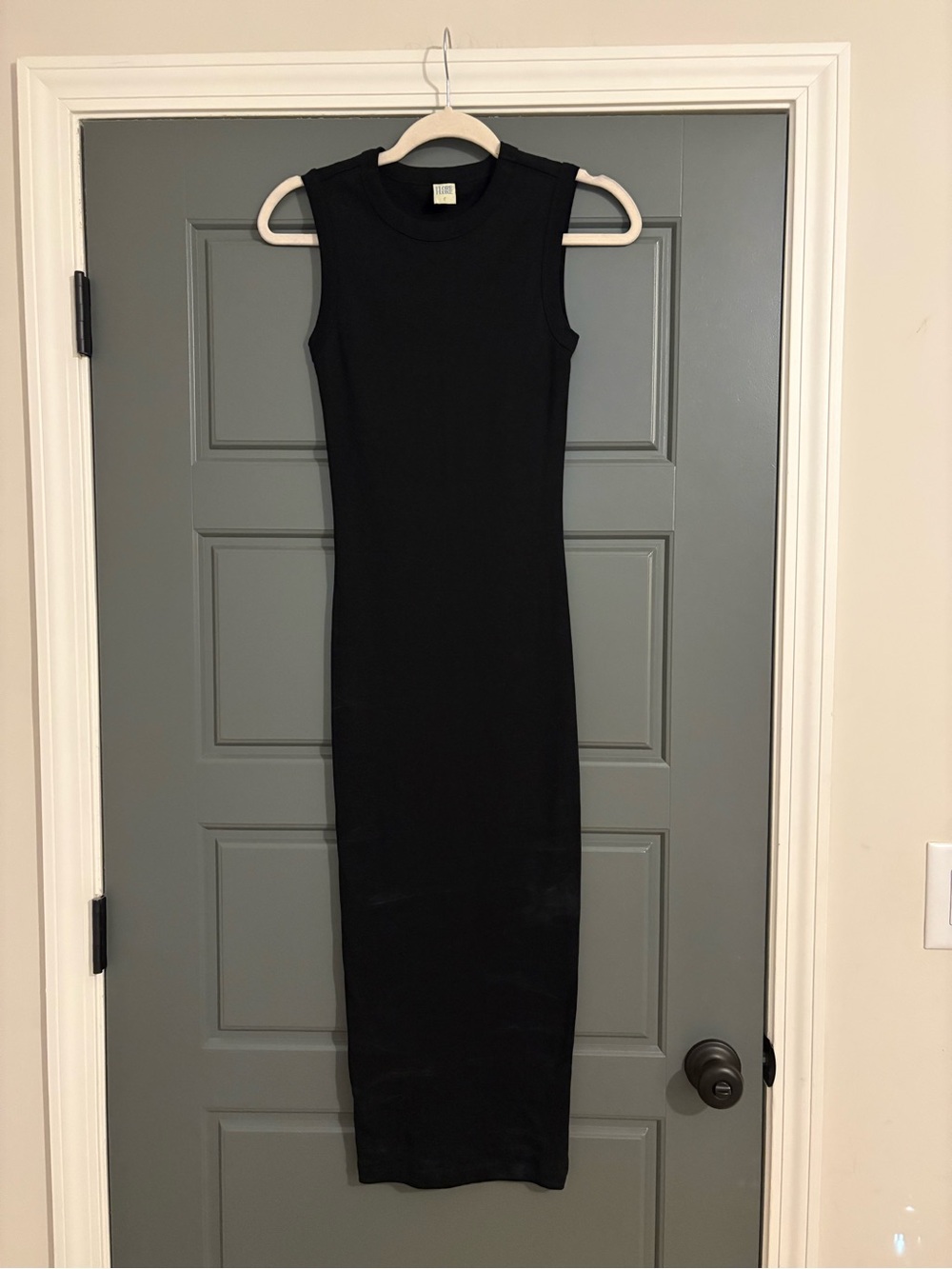 Flore Flore Esmé Midi Dress Black Sleeveless Size S